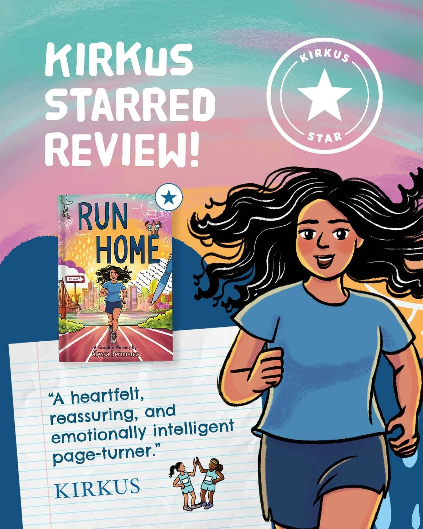 ✨ Kirkus Star Alert! ✨
My book, Run Home, has received a Kirkus Star, one of the most coveted designations in the book industry. The Kirkus Star marks books of exceptional merit, and those that receive one are also eligible for their annual prize. ?