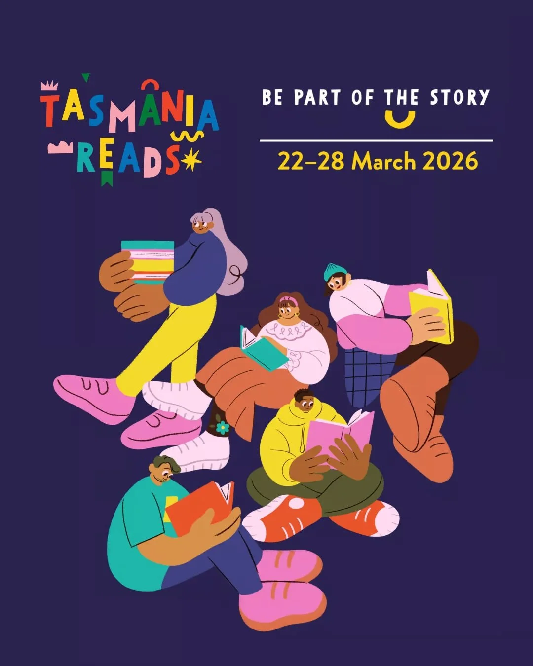 Perfect timing to start this week long celebration of reading and stories in all forms from 22 to 28 March 2026 across Tasmania. Our event THIS SUNDAY at @area52hobart has been included in the Tasmania Reads program. 

We hope to see you there!

#tas