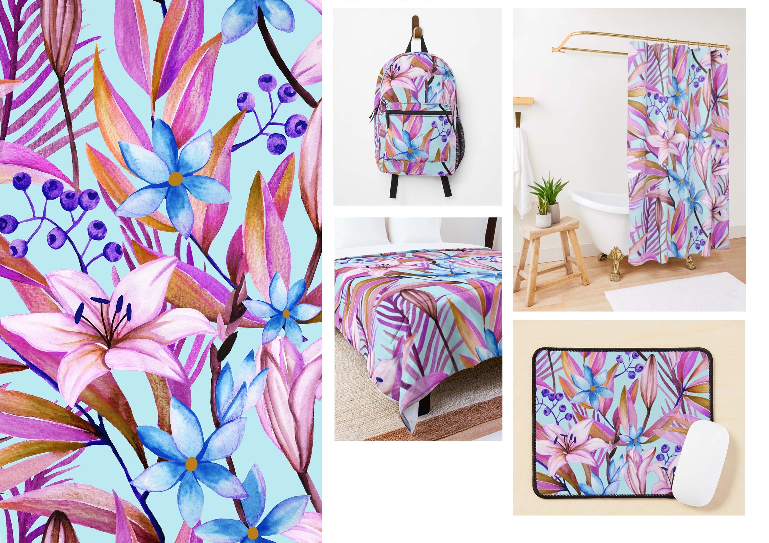 Custom Textile and Surface Pattern Designs