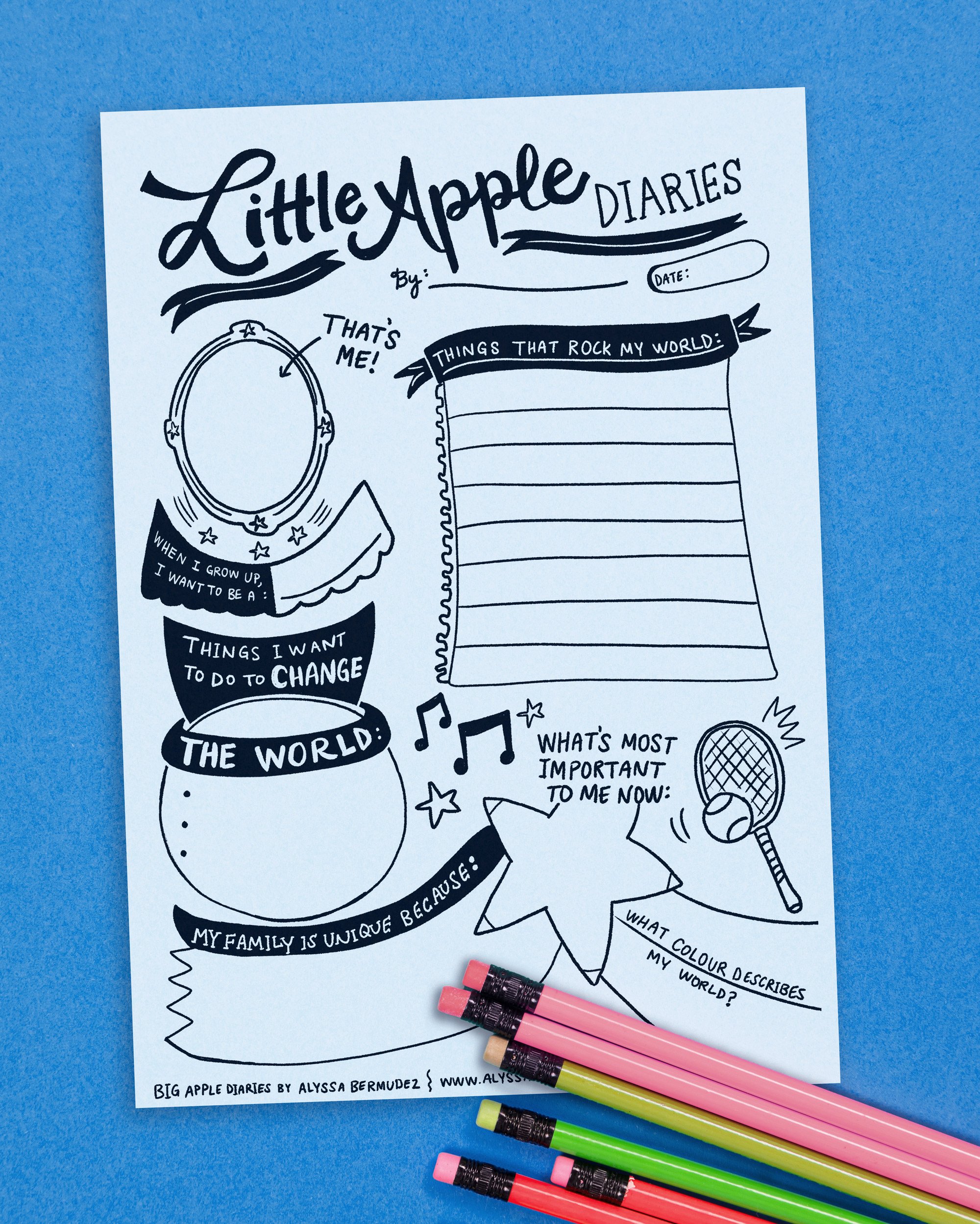 Little Apple Diaries Worksheet