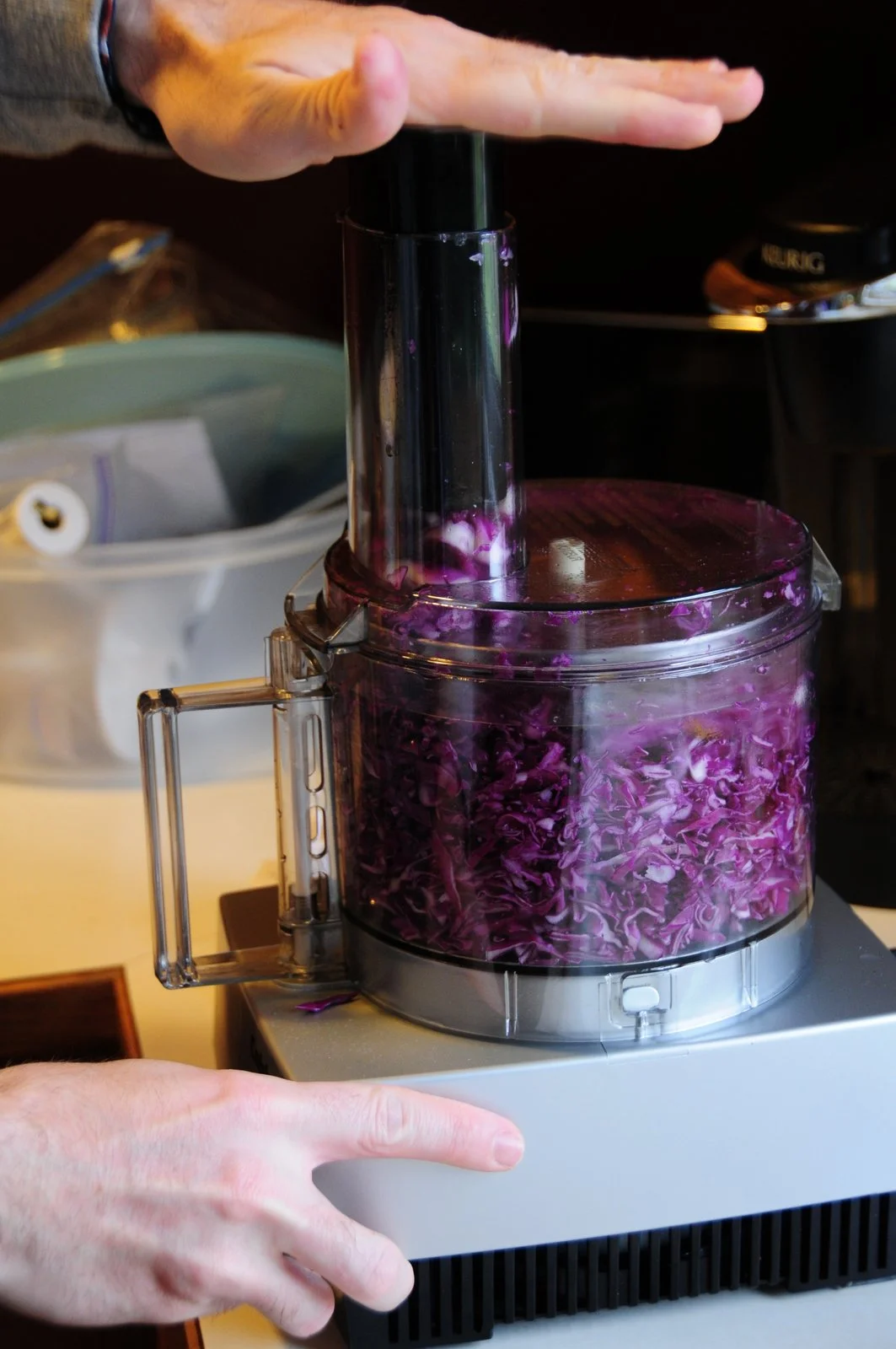 We used a food processor.