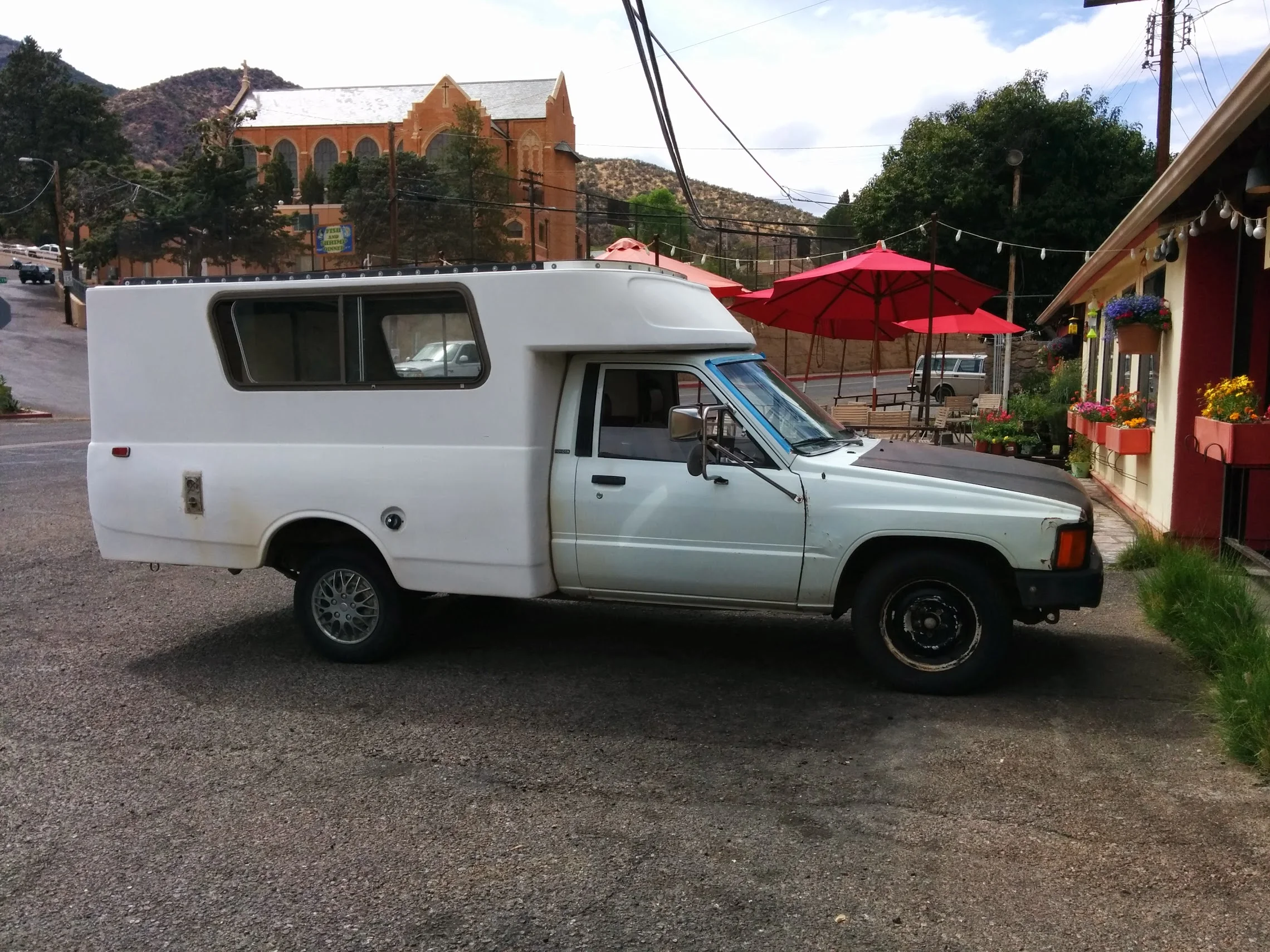 We spotted this cool custom conversion outside of a cafe in Bisbee, AZ.