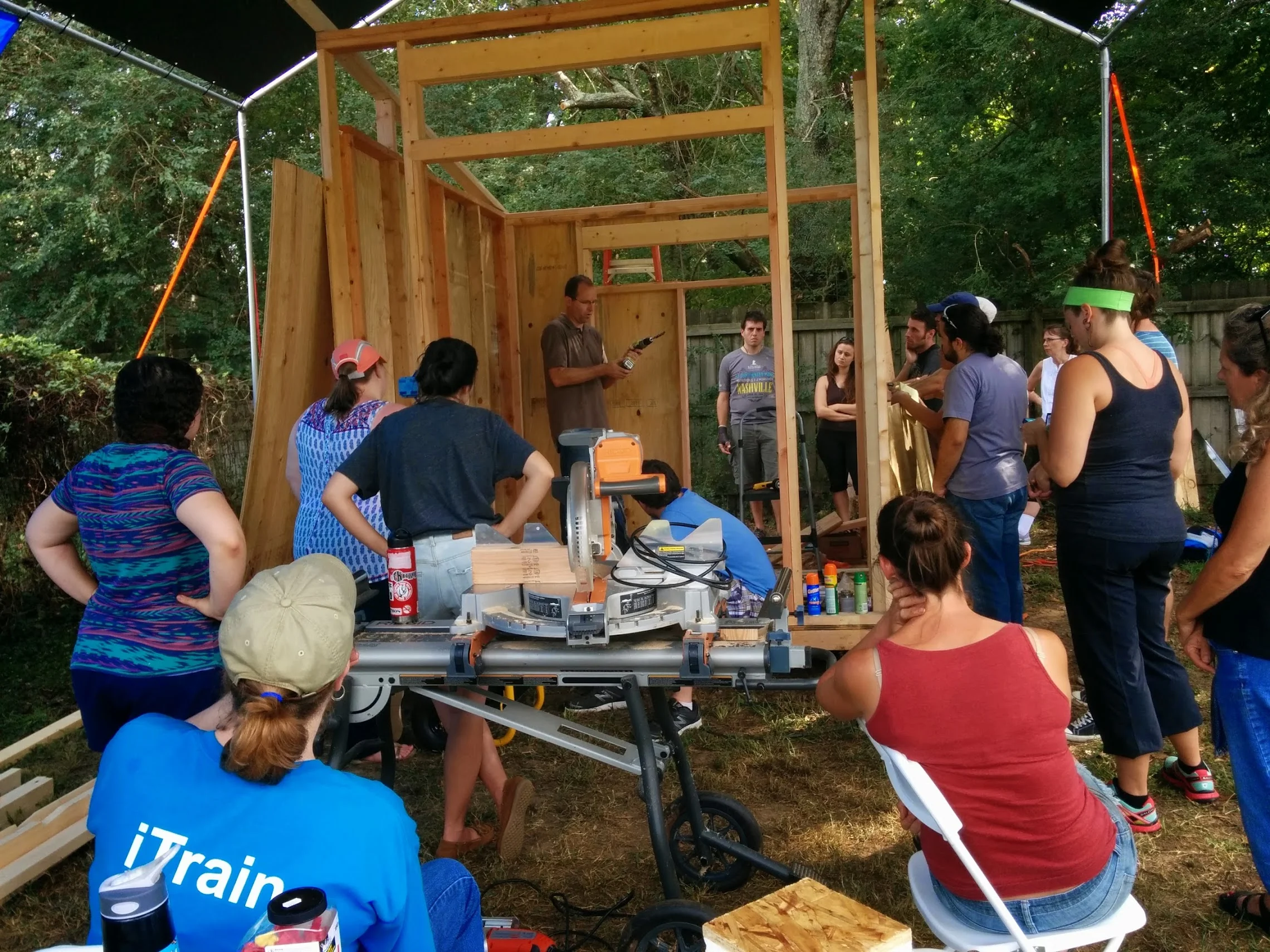 Student becomes the teacher! After attending Tiny House Workshops, I started being asked to teach them. This one above I actually co-taught with Dan Louche (Tiny Home Builders).