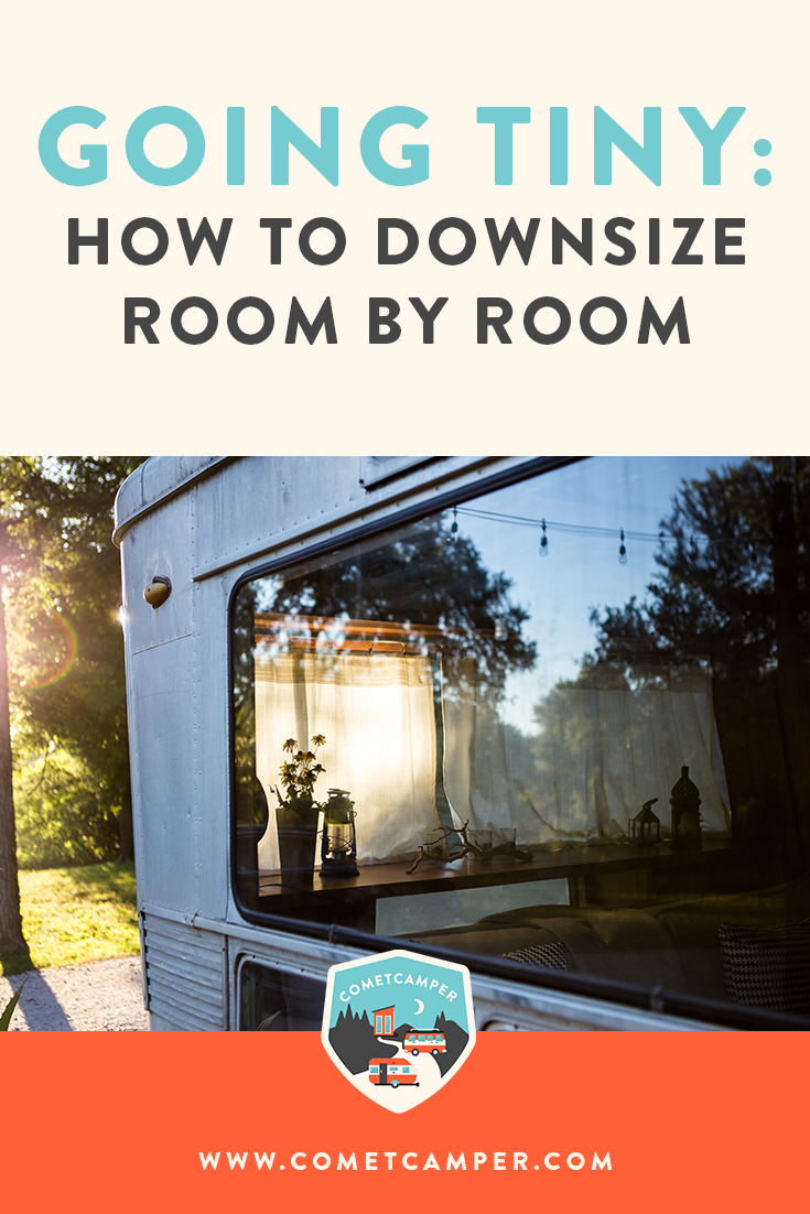 Tips for living minimally. Here's how you can start downsizing your home room by room in a methodical way without being overwhelmed!