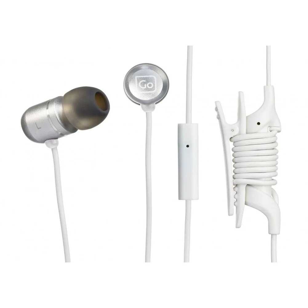Design go travel earphone white