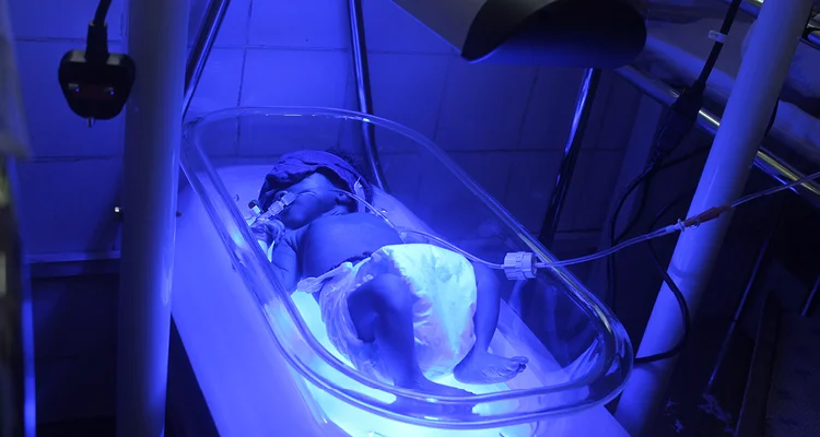 Meet the first baby treated with Firefly on the African continent at Ridge Regional Hospital. Photo courtesy Thrive Networks.