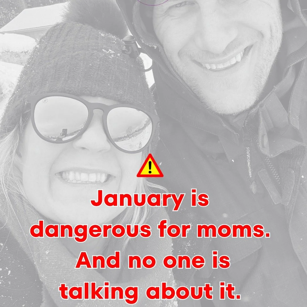 January fitness culture wasn&rsquo;t built for moms.
It was built for hustle, extremes, and quick fixes.

If you&rsquo;re tired, overwhelmed, dealing with pain or leaking, and feeling like you should &ldquo;be doing more&rdquo; right now &mdash; paus