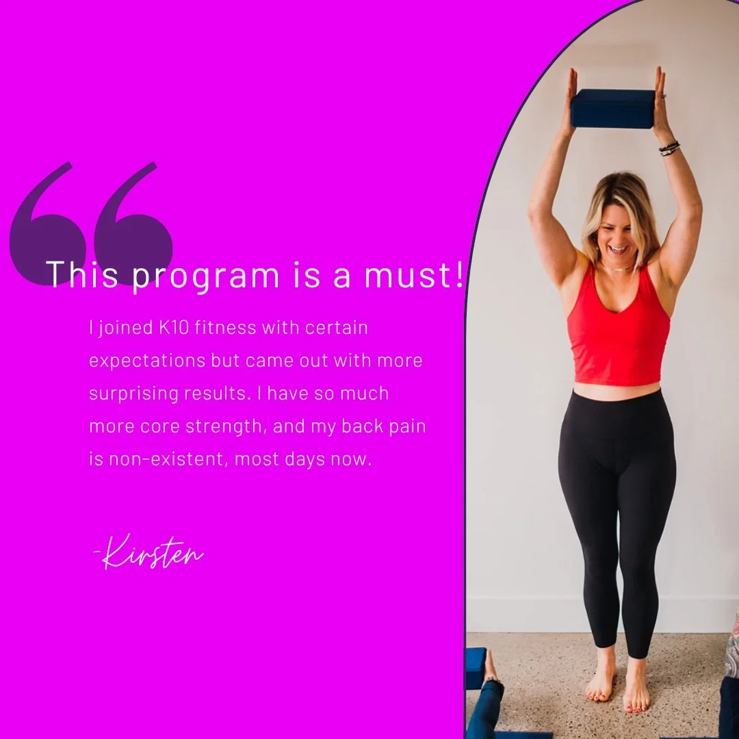 ✨Client Love Moment✨

Seeing women finally believe in their ability to sustain healthy habits&mdash;and actually feel the results every day&mdash;is exactly why I do this work.

Helping women reconnect to their bodies, ditch the back pain and leaking