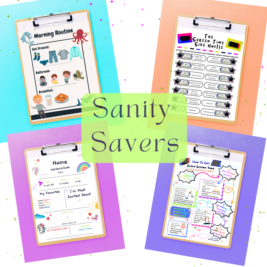 Free Kids Routine Charts, Screen Time Trackers &amp; Parenting Printables