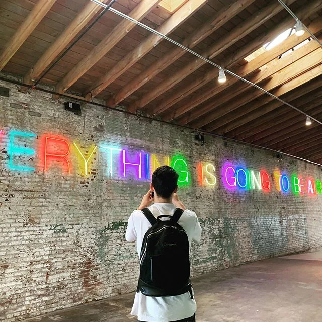 Everything is going to be ______. #fillintheblank #sundayfinds #artsdistrict #neonlightings #everythingisgoingtobealright