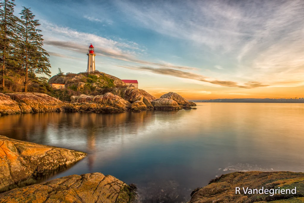 Lighthouse Sunset by Richard Vandegriend