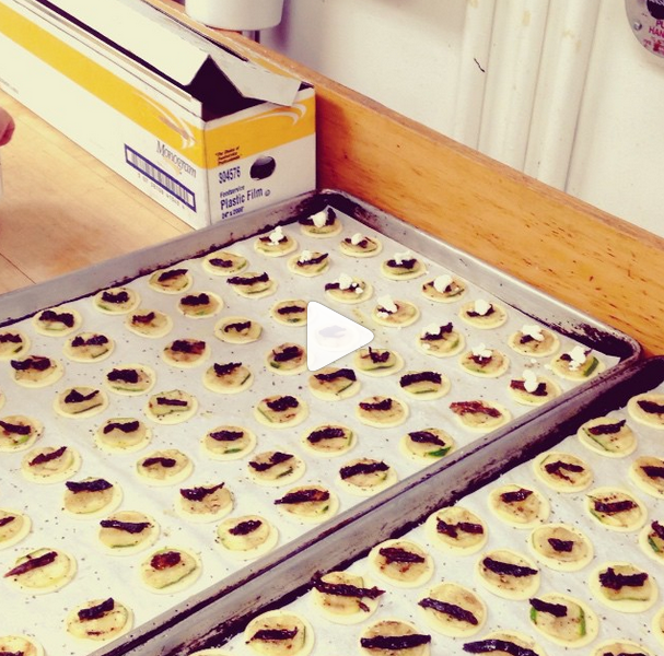 app construction: grilled zucchini tart