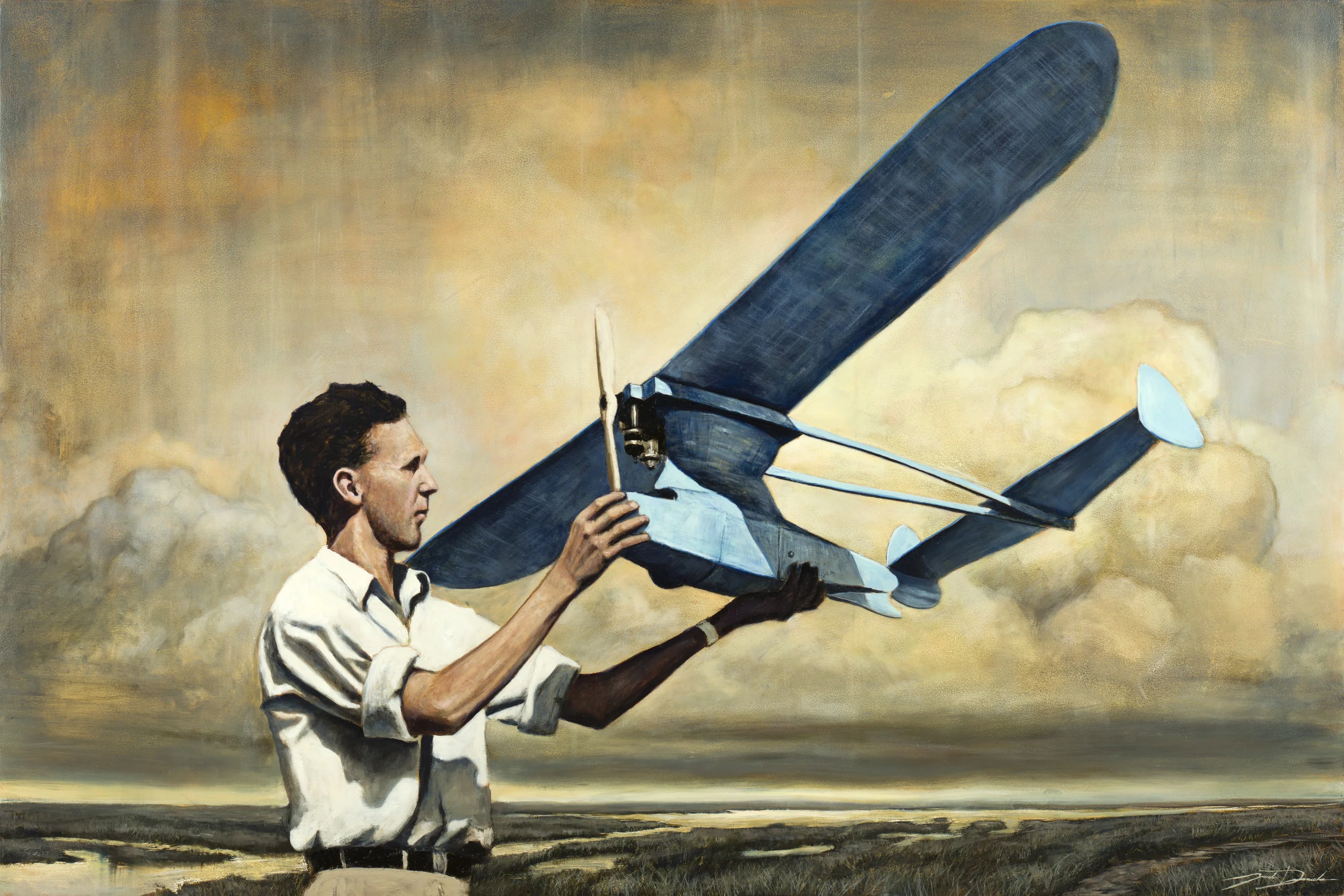 "Pursuing the Dream" 24"x36" oil on panel SOLD