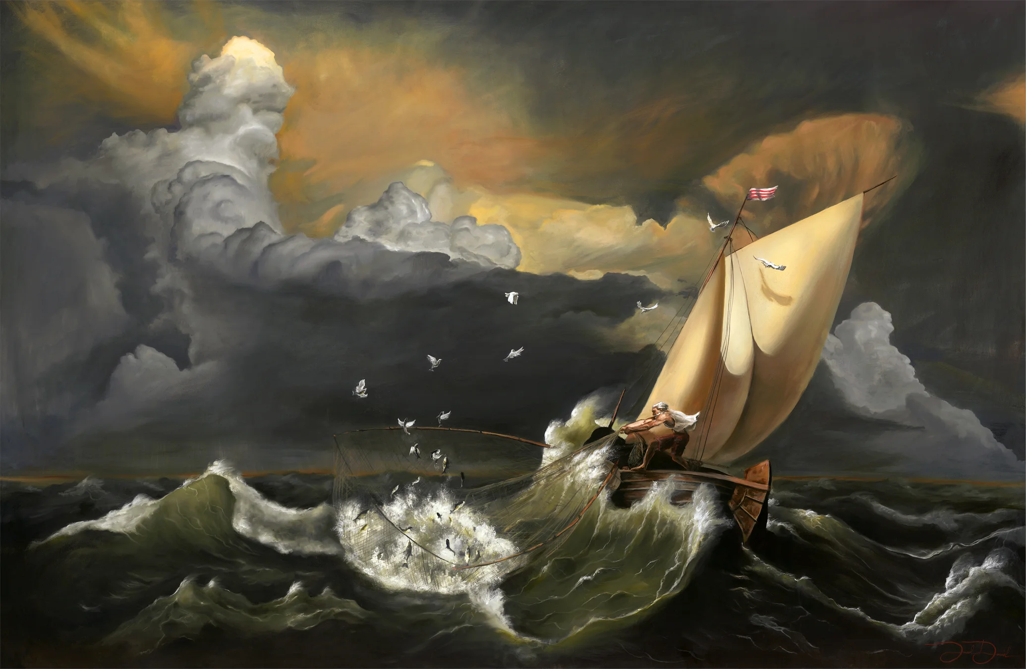 “Drawn Out” 60”x96” oil on canvas SOLD
