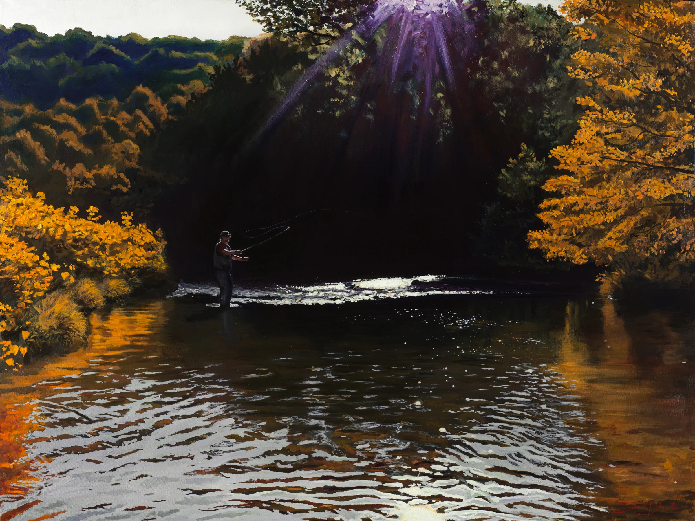 “On the Watauga” 30”x40” oil on canvas SOLD
