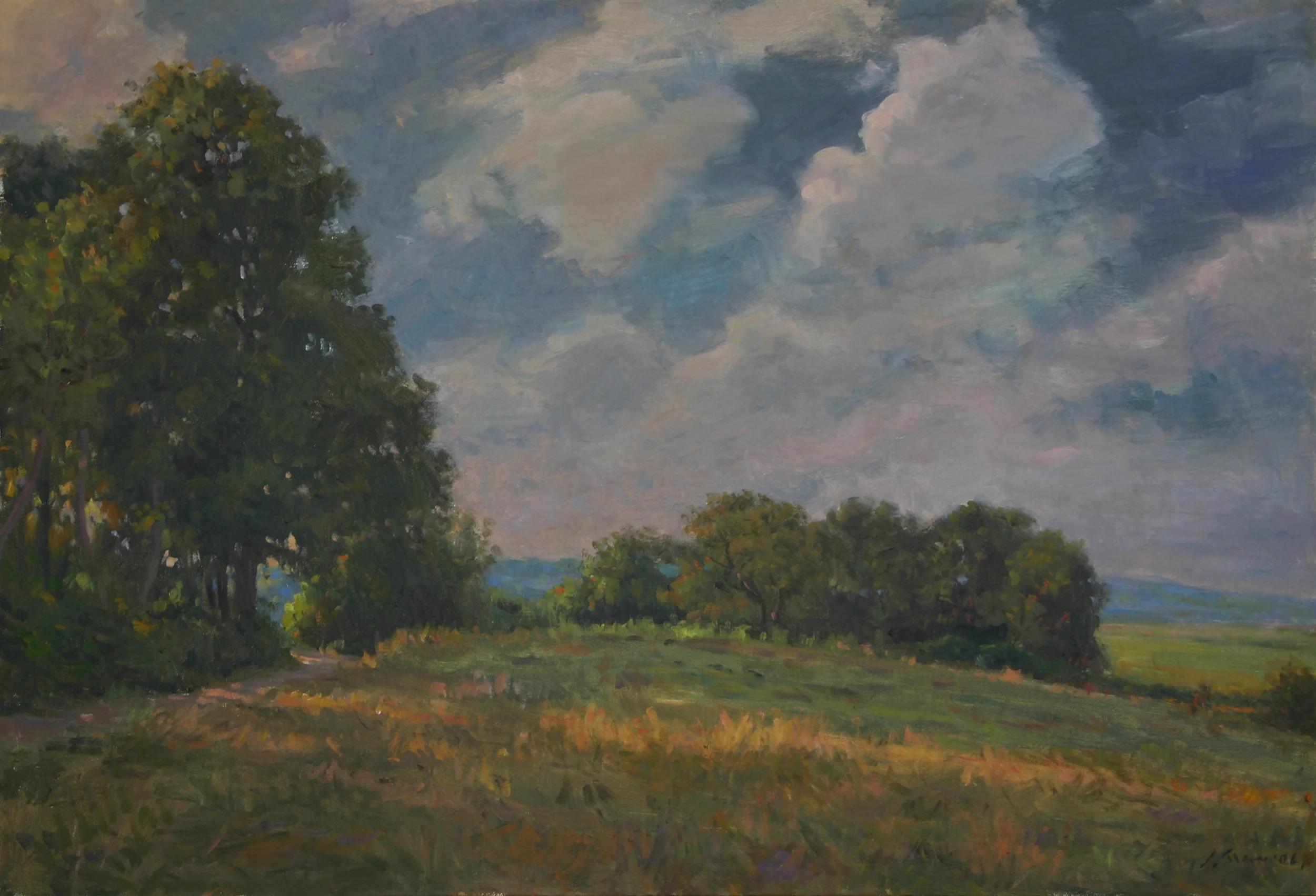 Field Light, Oil on canvas, 20x30 inches.