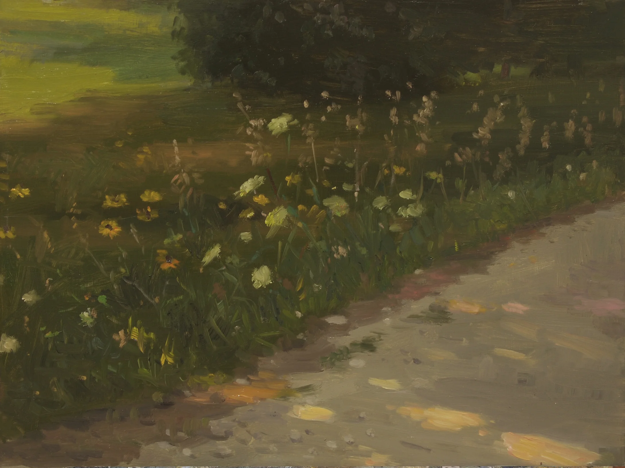 Wild Flowers, Oil on board, 12x16 inches.