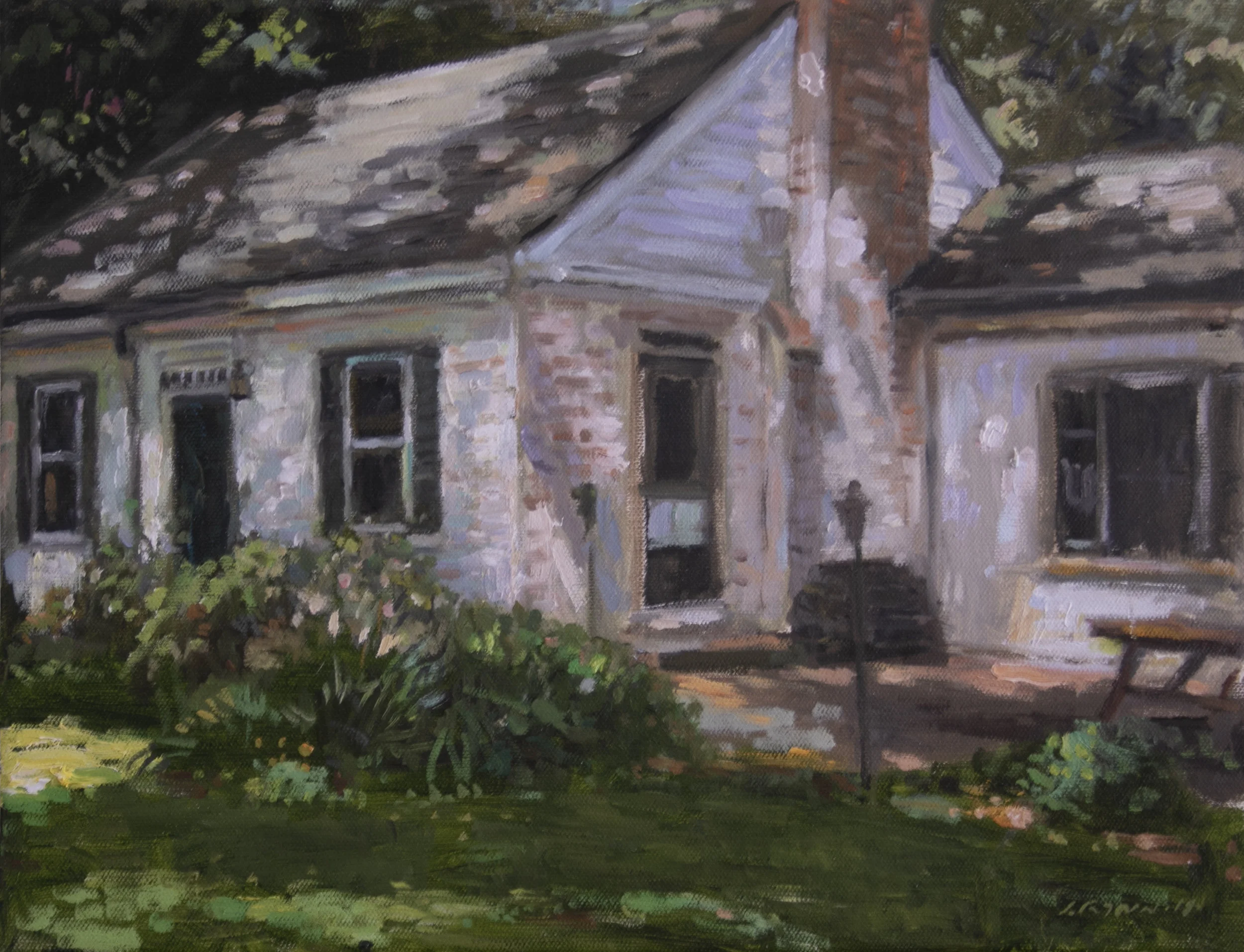 Cape house , Oil canvas , 14 x 11 inches.