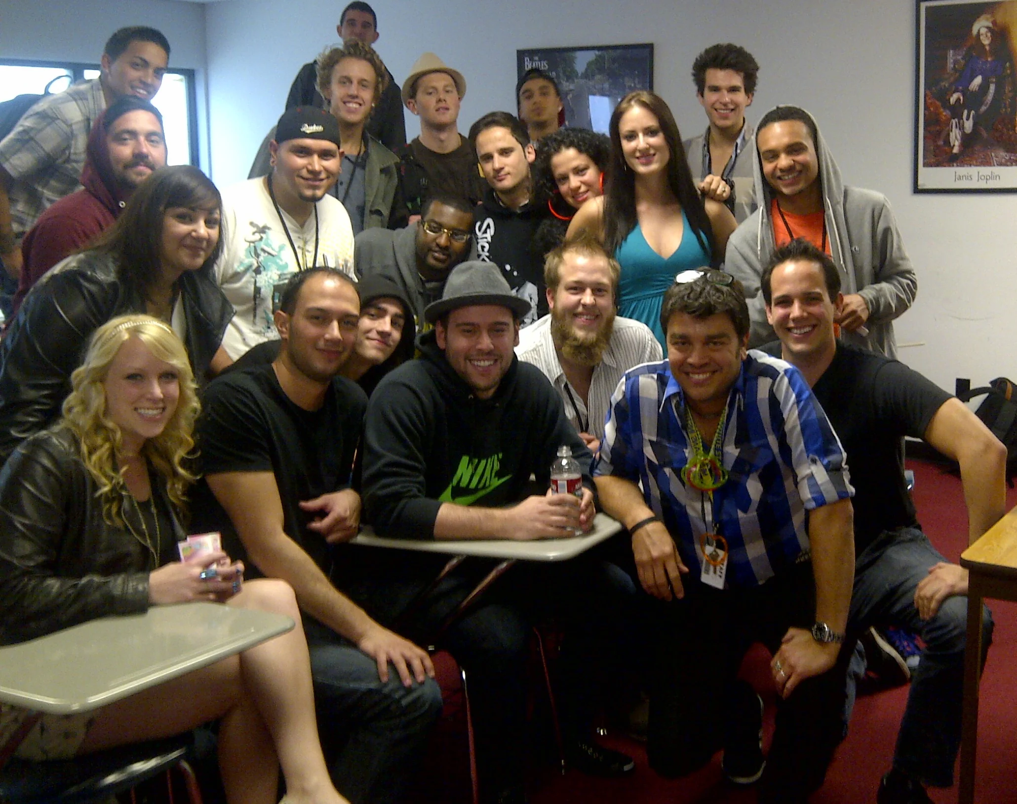 Trent Dean with Scooter Braun and class. 