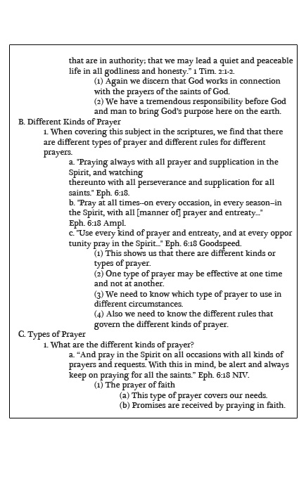 Are There Different Types of Prayers? 