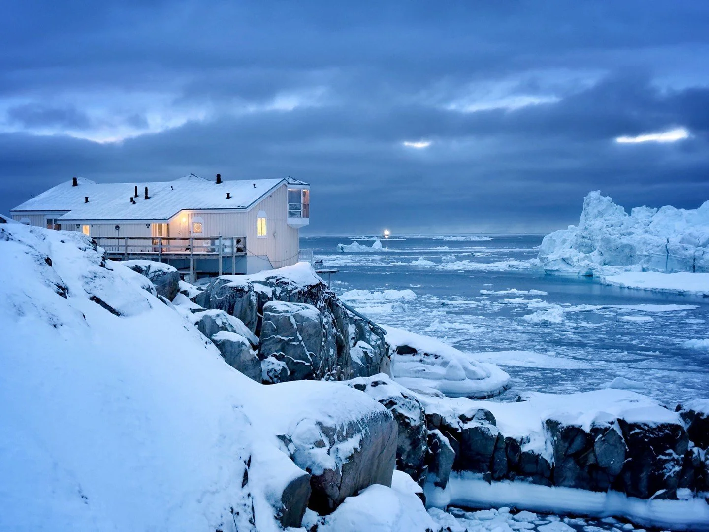 Incoming ice flow — Greenland