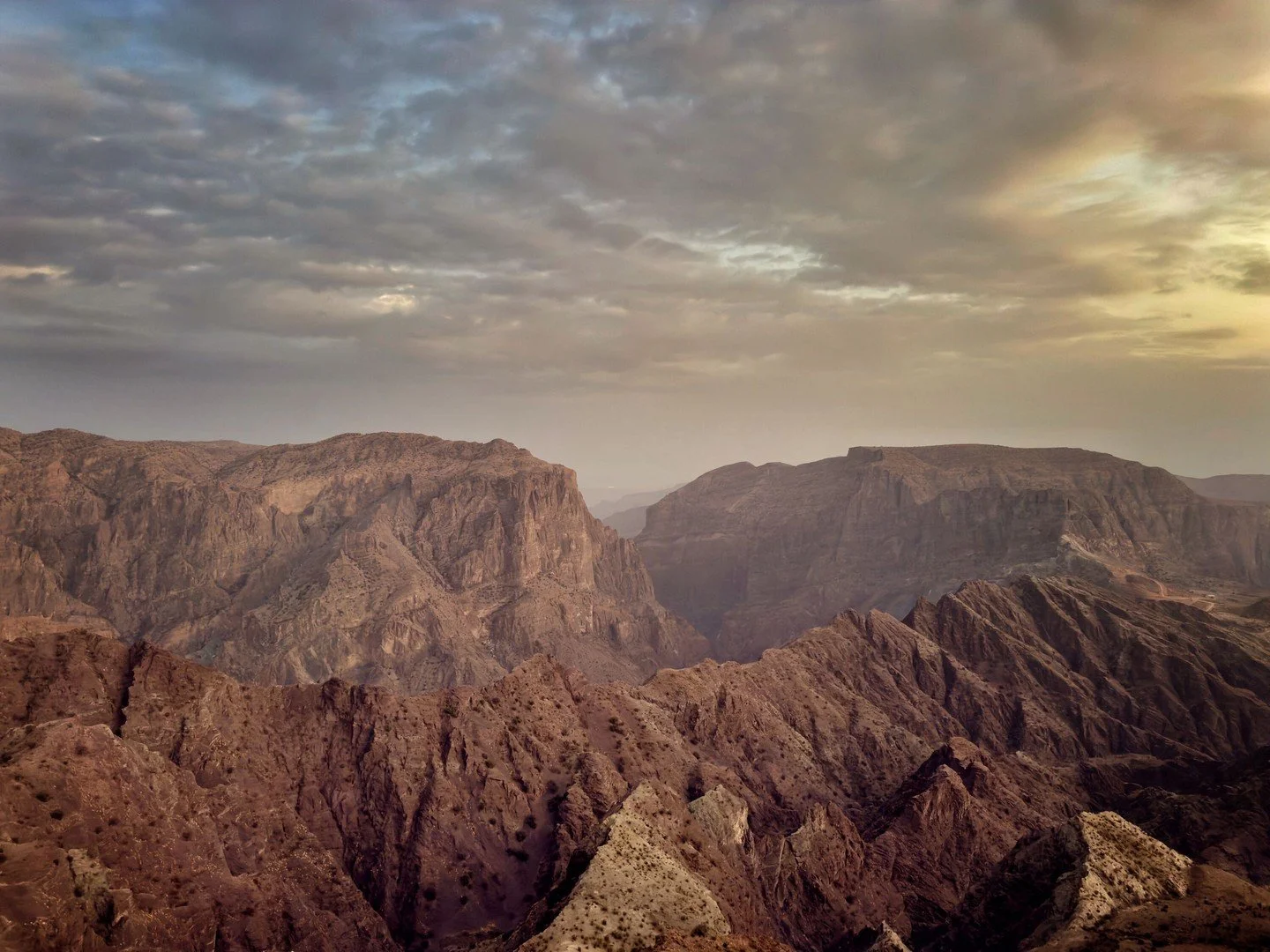 Sunset in Al Aqar — Oman