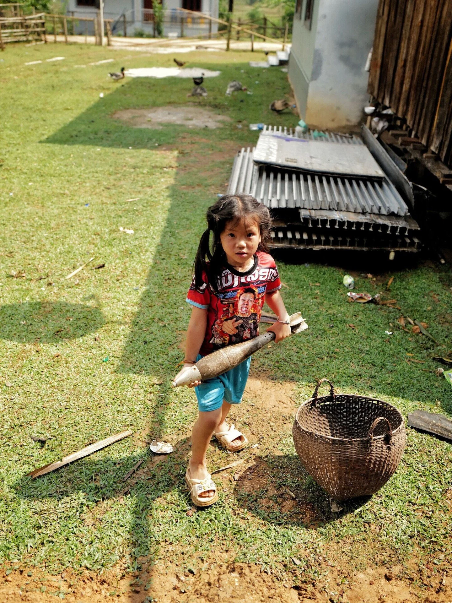 Mortar shell from Vietnam War &mdash; Laos
