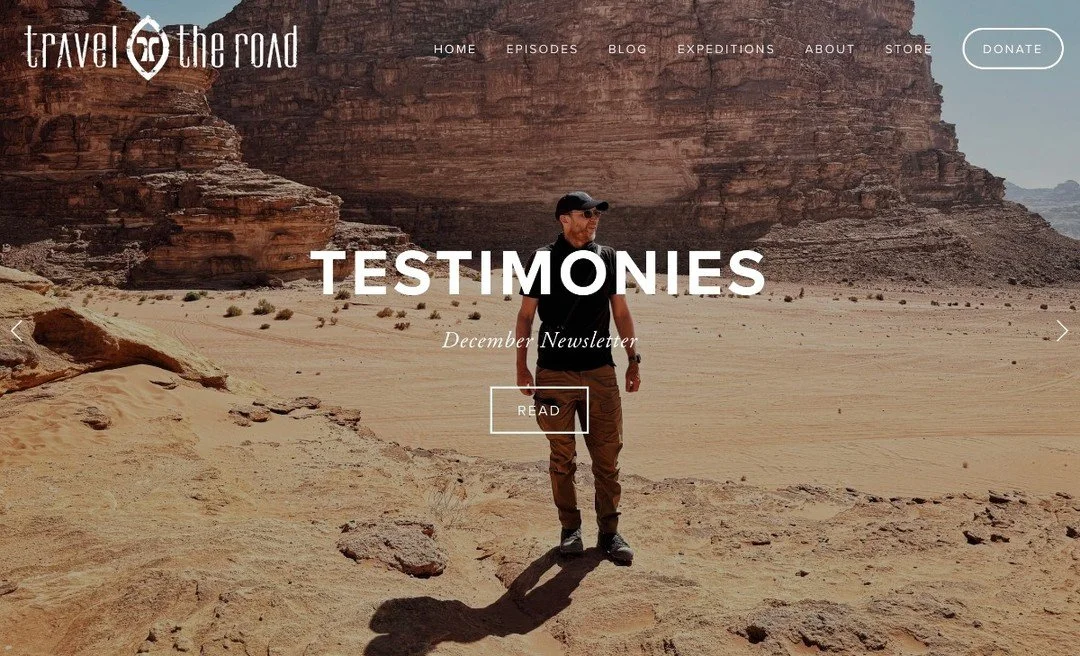 Testimonies &mdash; December Newsletter! Travel the Road 👣 read now at traveltheroad.com/blog