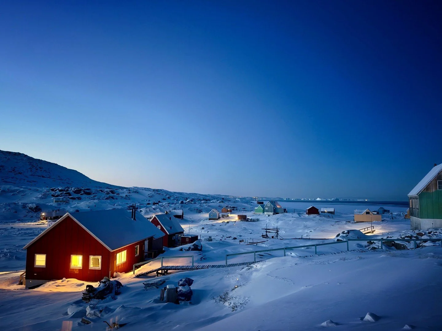 Predawn light &mdash; Greenland