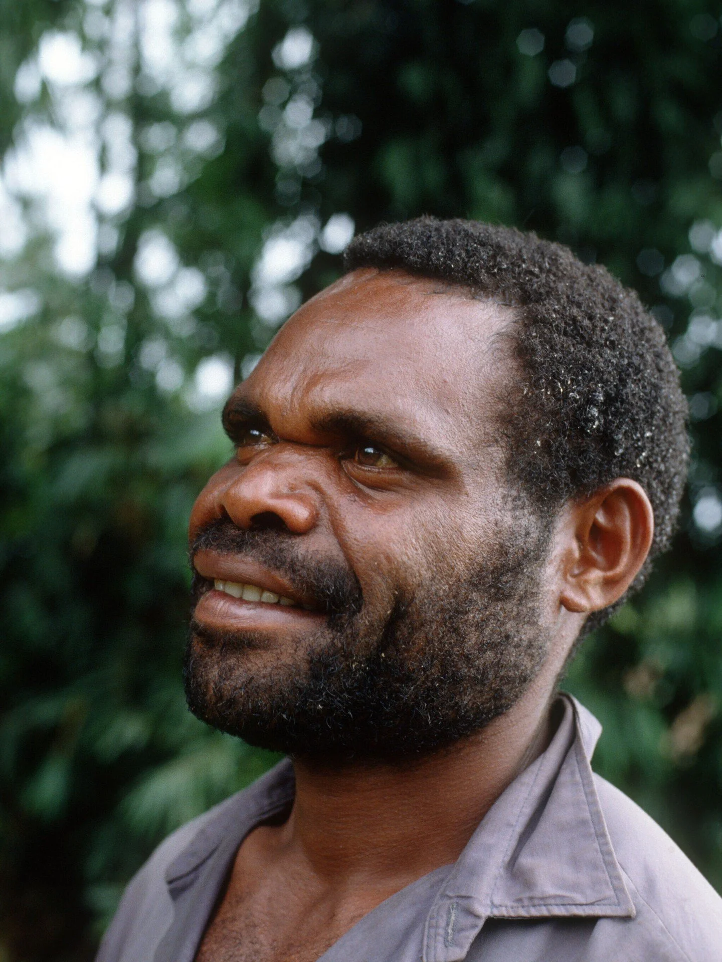Highlander portrait &mdash; Mt Hagin, Papua New Guinea