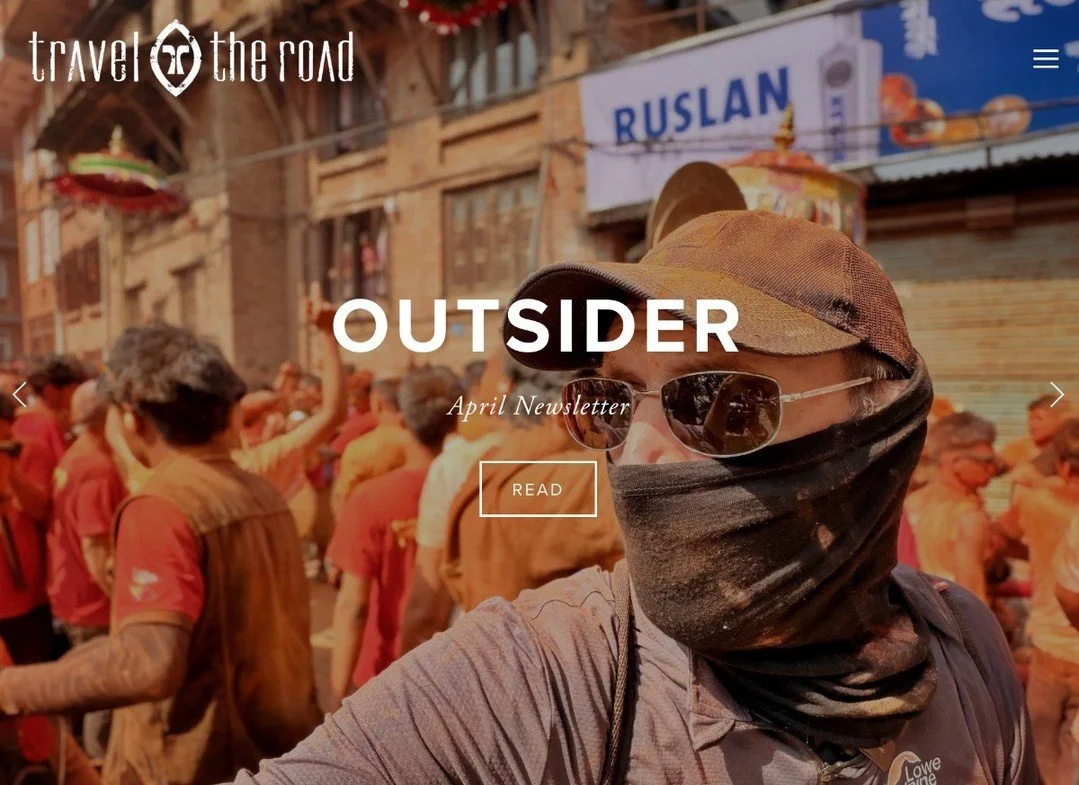Outsider &mdash; April Newsletter! Travel the Road 👣 Read at traveltheroad.com/blog