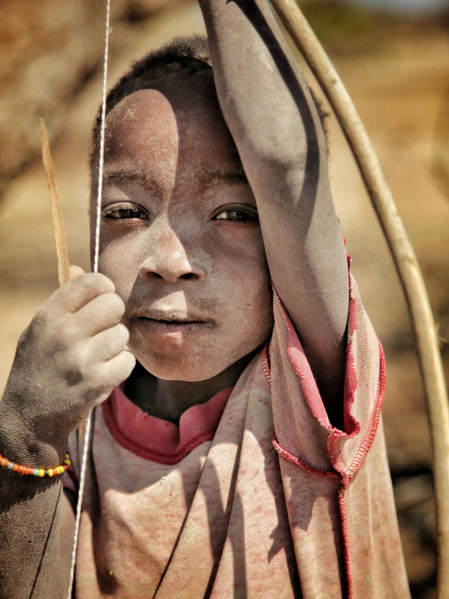 Hadzabe child and his bow &mdash; Tanzania