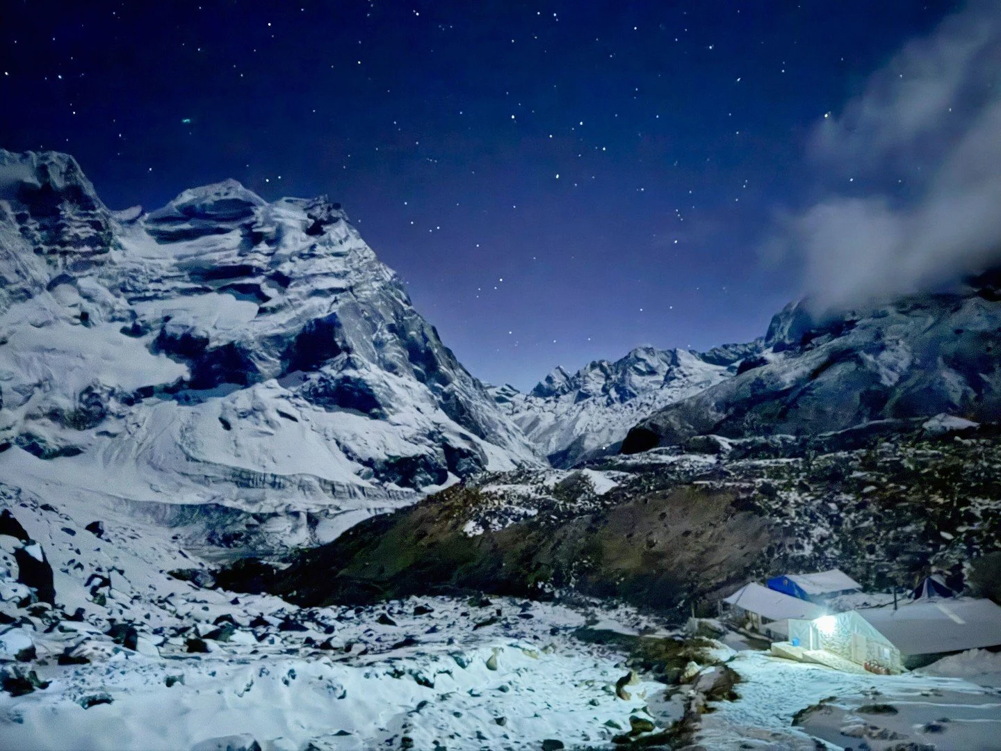 Nighttime in the Himalayas &mdash; Nepal