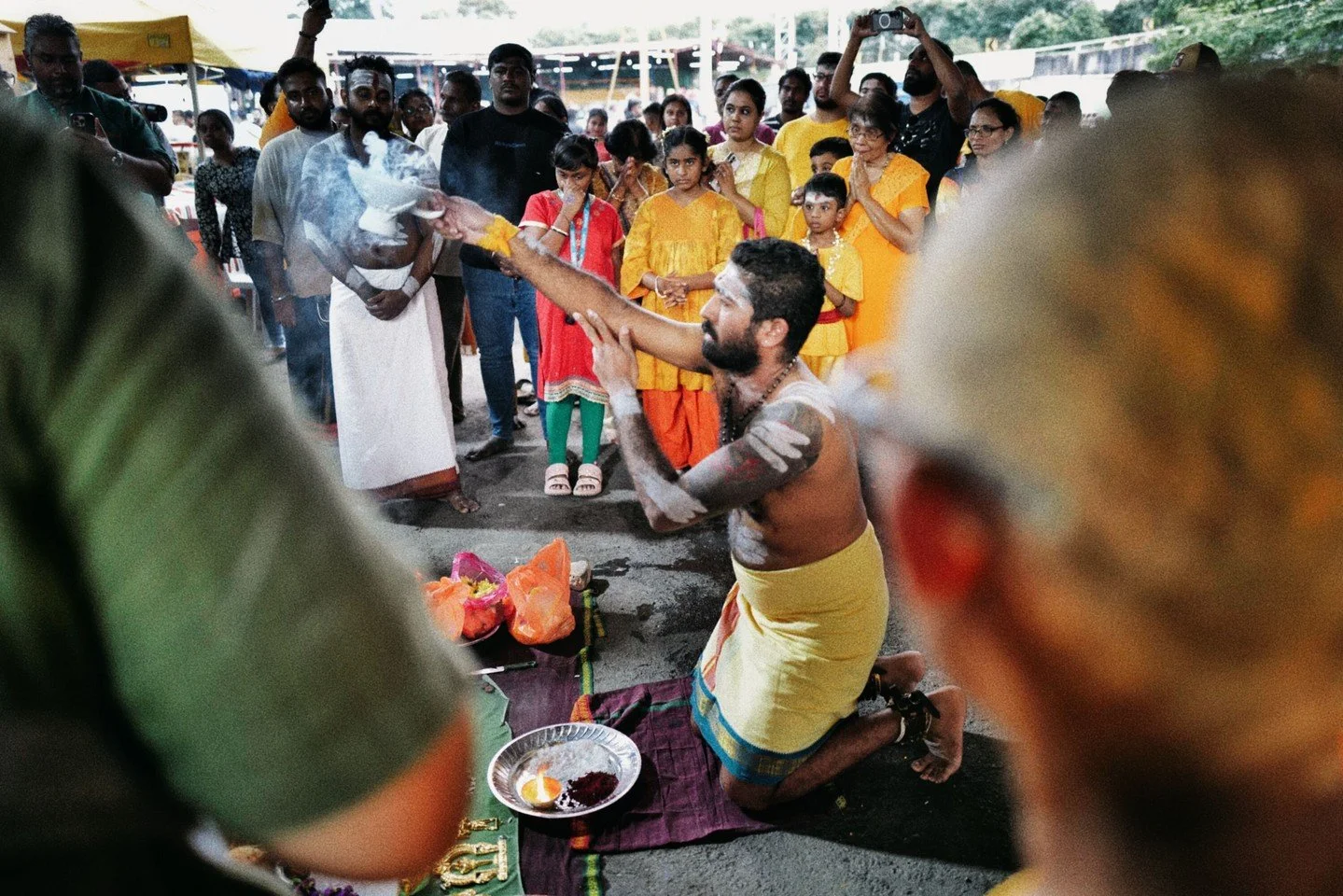 Hindu believers at the Thaipusam festival &mdash; Malaysia