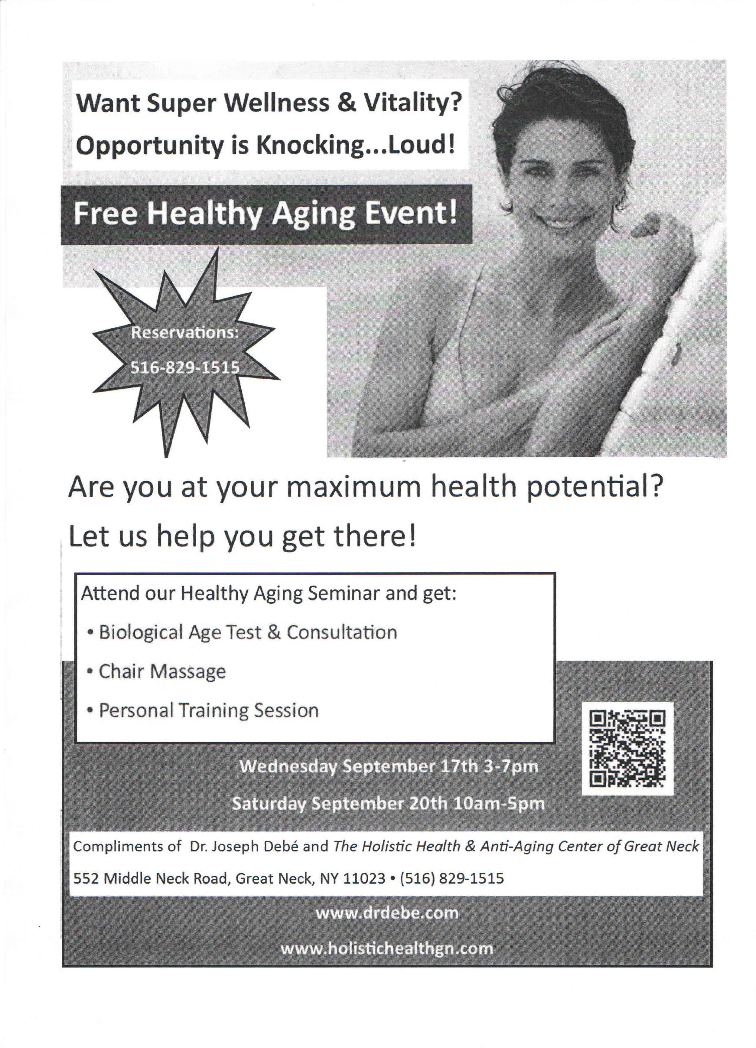 Free Healthy Aging Event