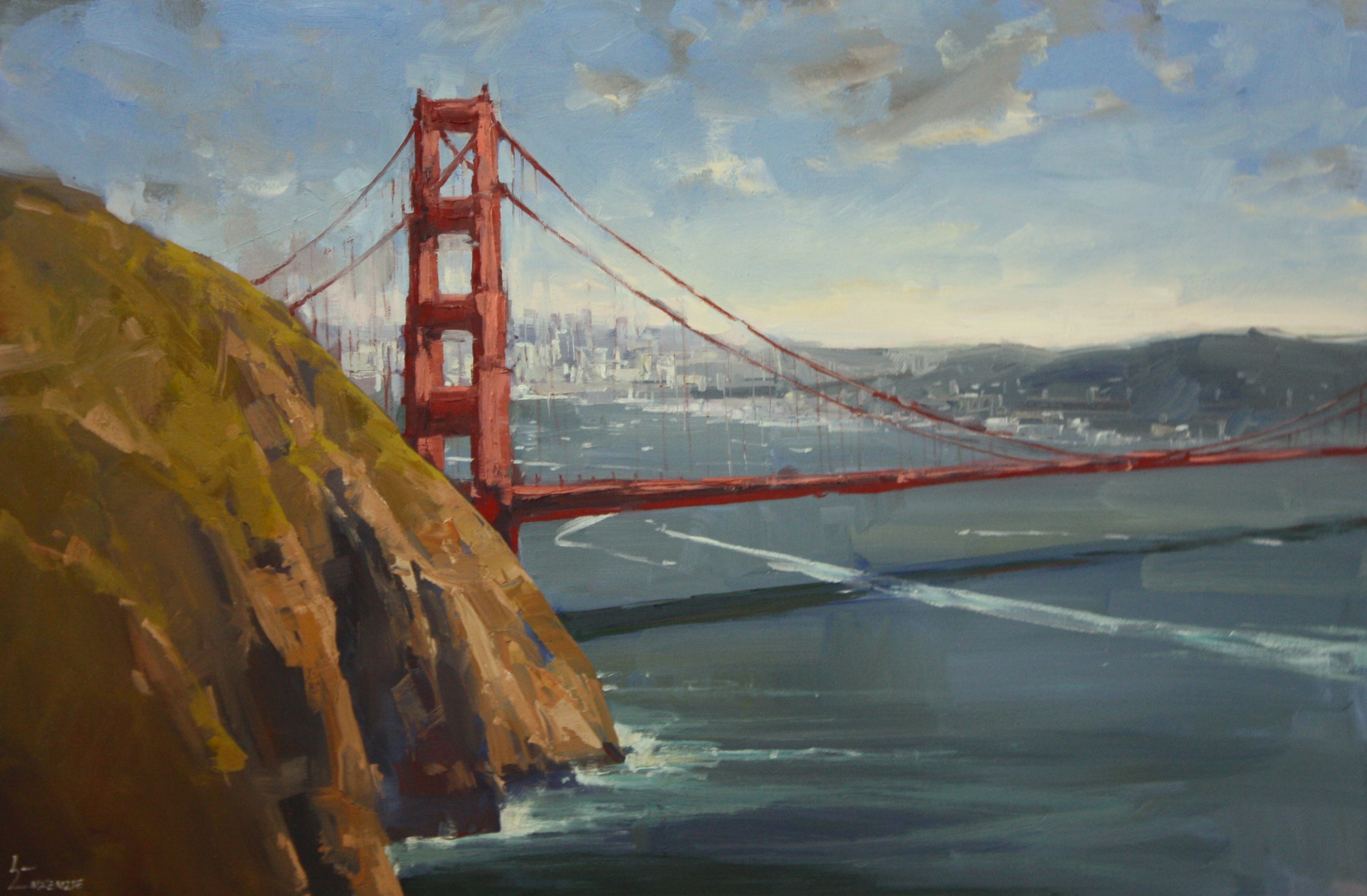  "Under the Golden Gate"24x36, $3200. 