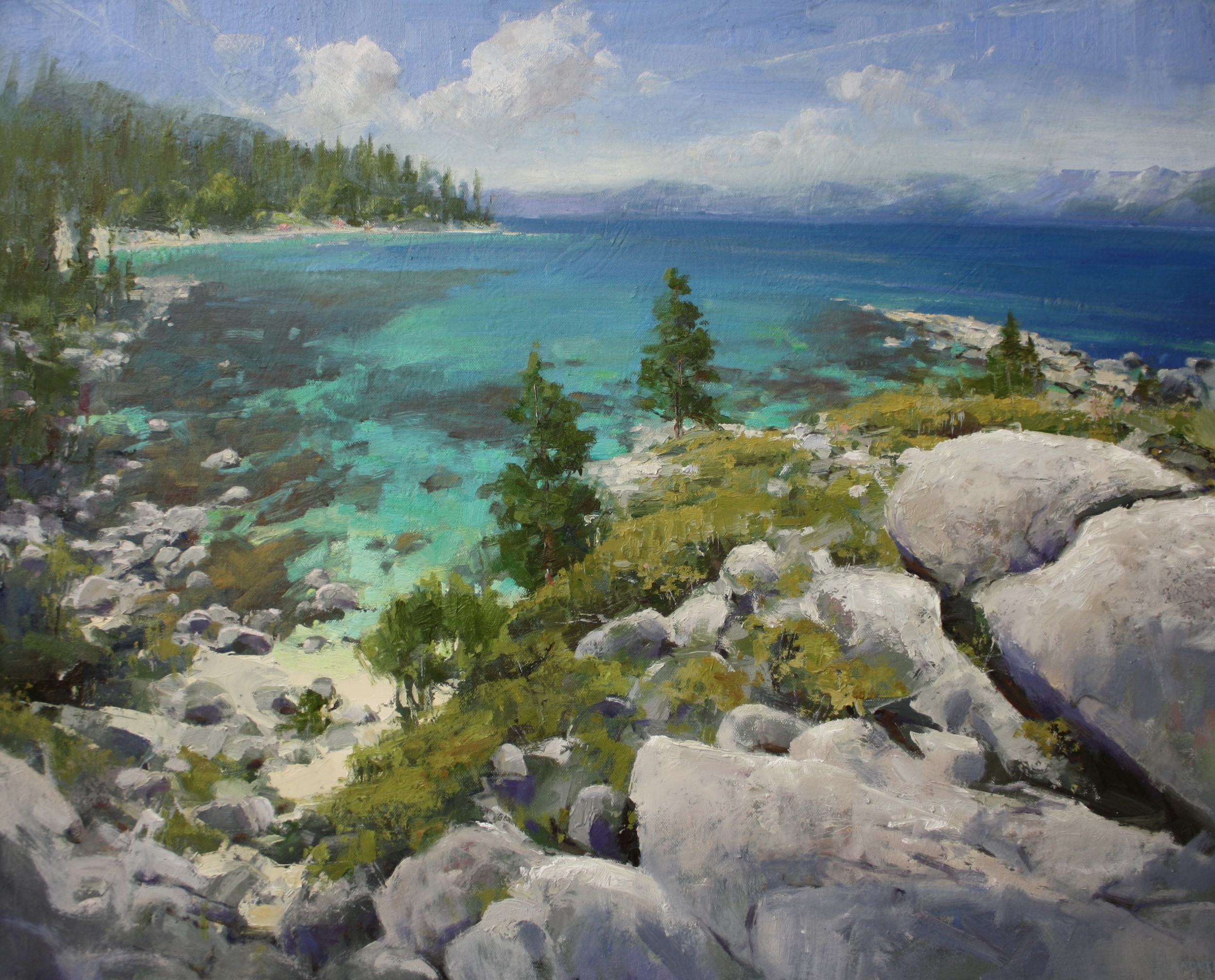  "Tahoe Magic" 24x30, $3000. 