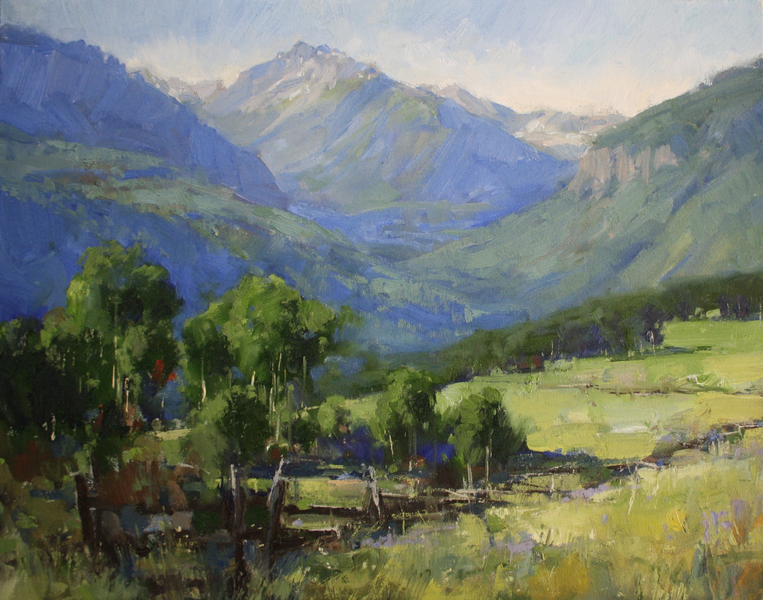  "Towards Ophir" 22x28, Commission. 