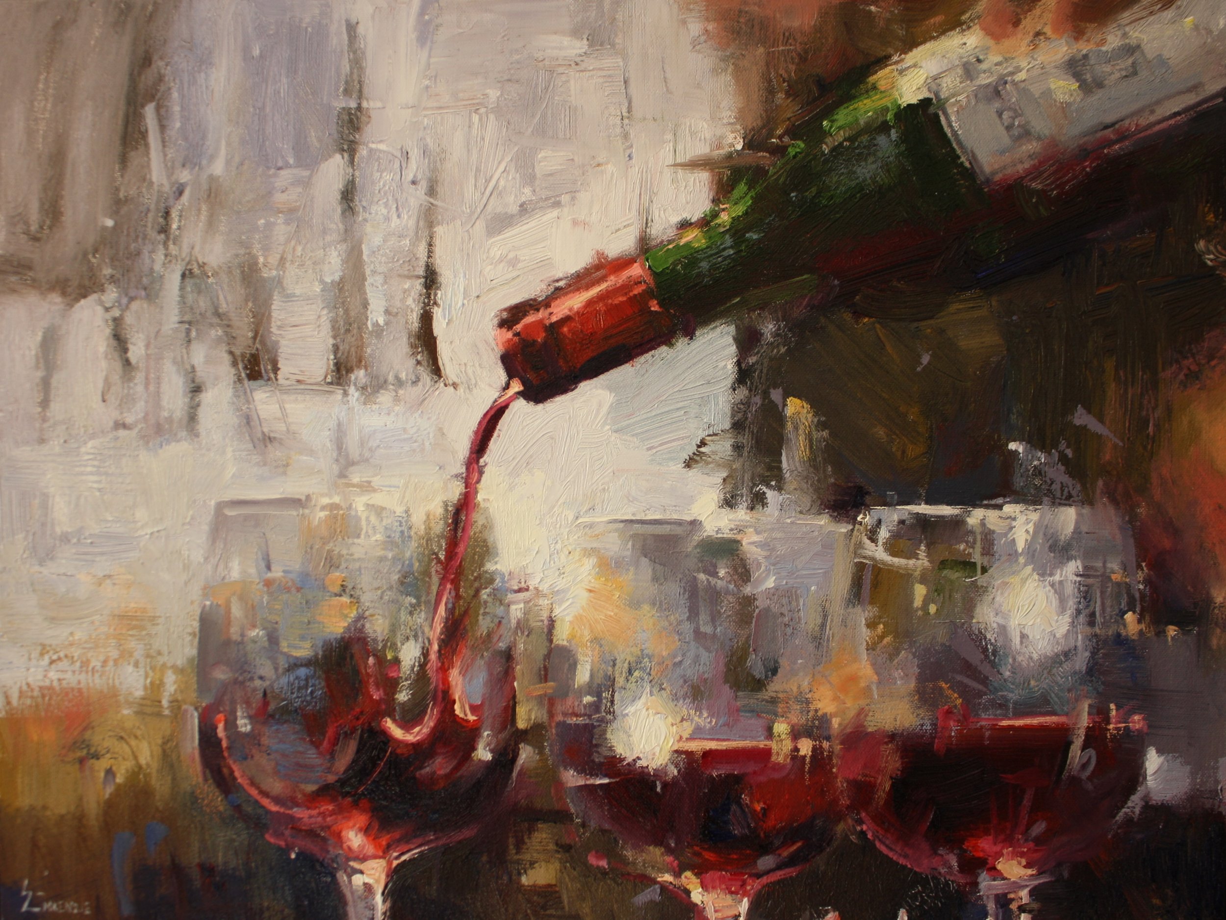  "Aspens and Wine" 16x20, $1800.. 