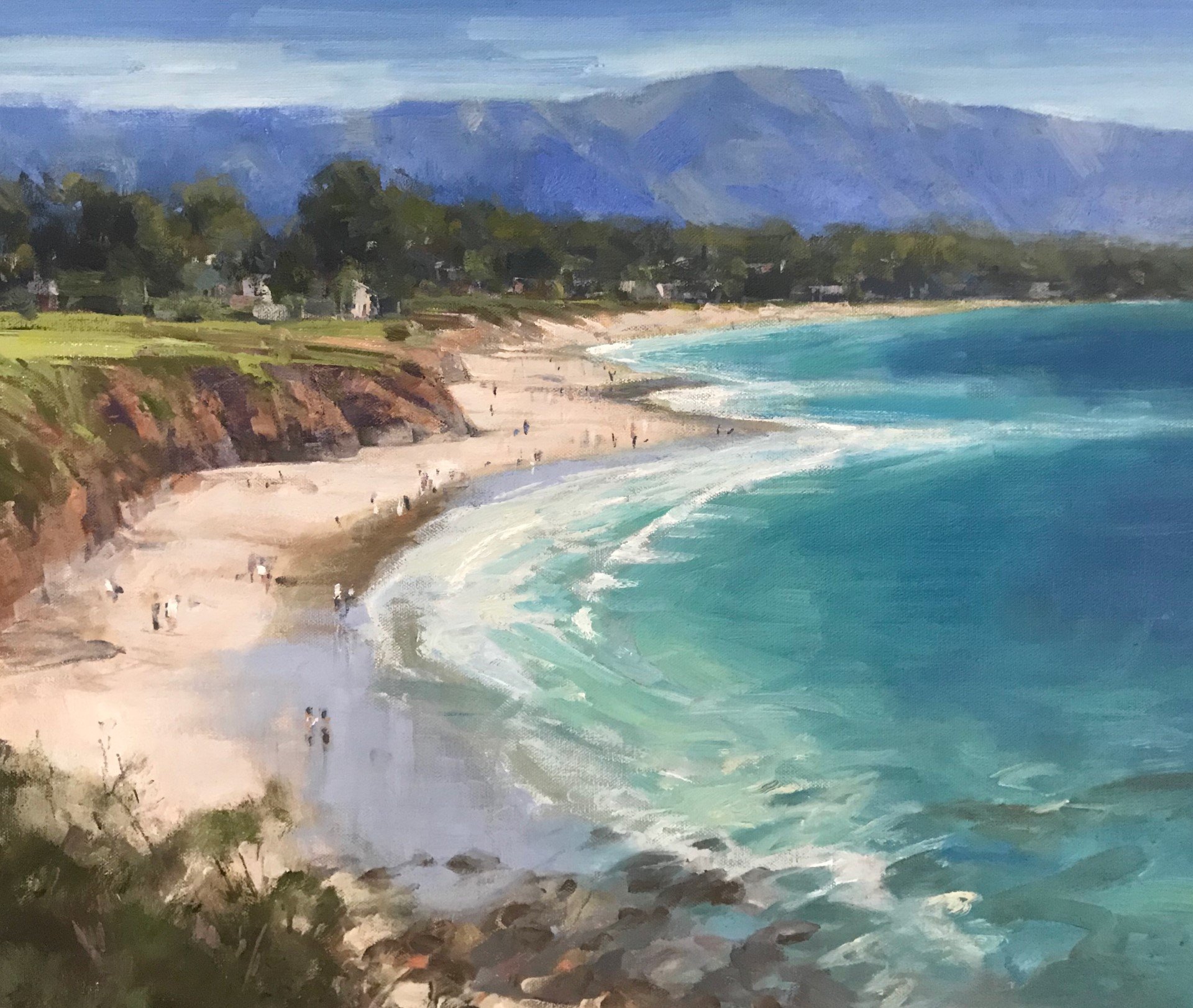  “Pebble Beach View” 30x40, Oil on Canvas. 