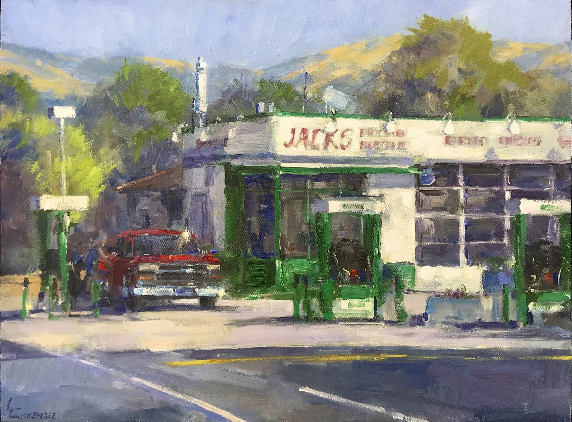  “Jacks Sonoma” 18x24, Oil on Canvas. 