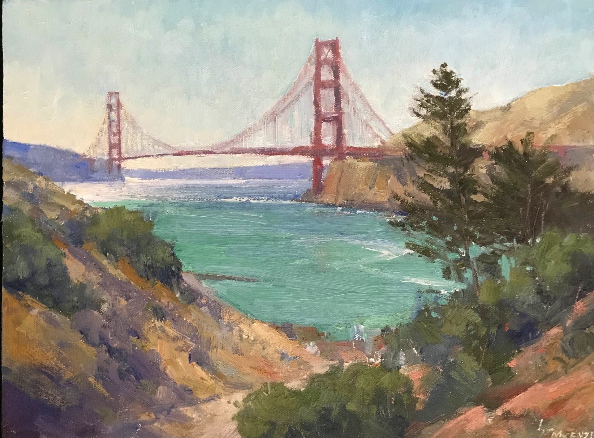  “Bridge View” 11x14, $900. 