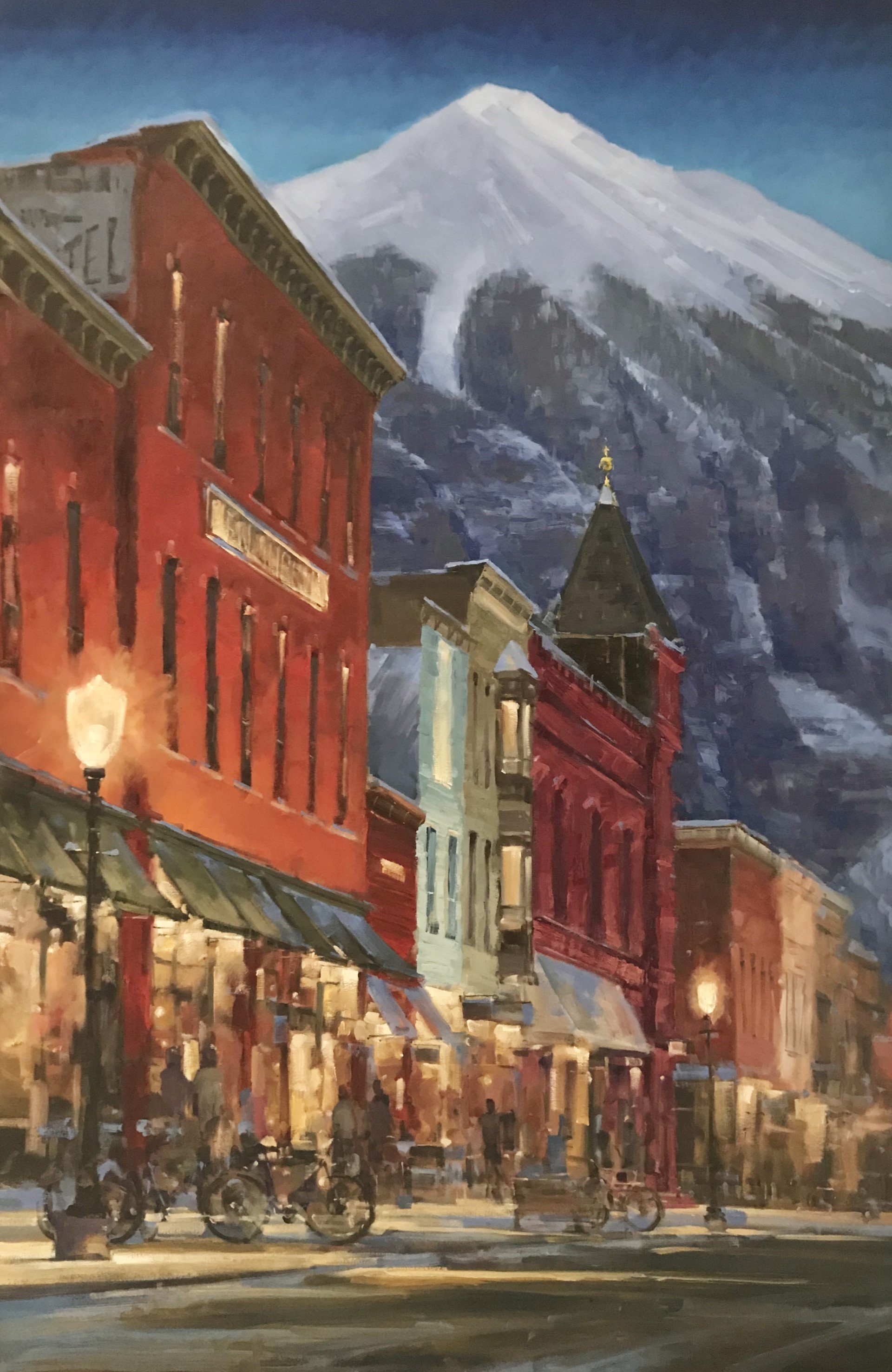  “Telluride Winter Warmth” 40x30, $4800. 