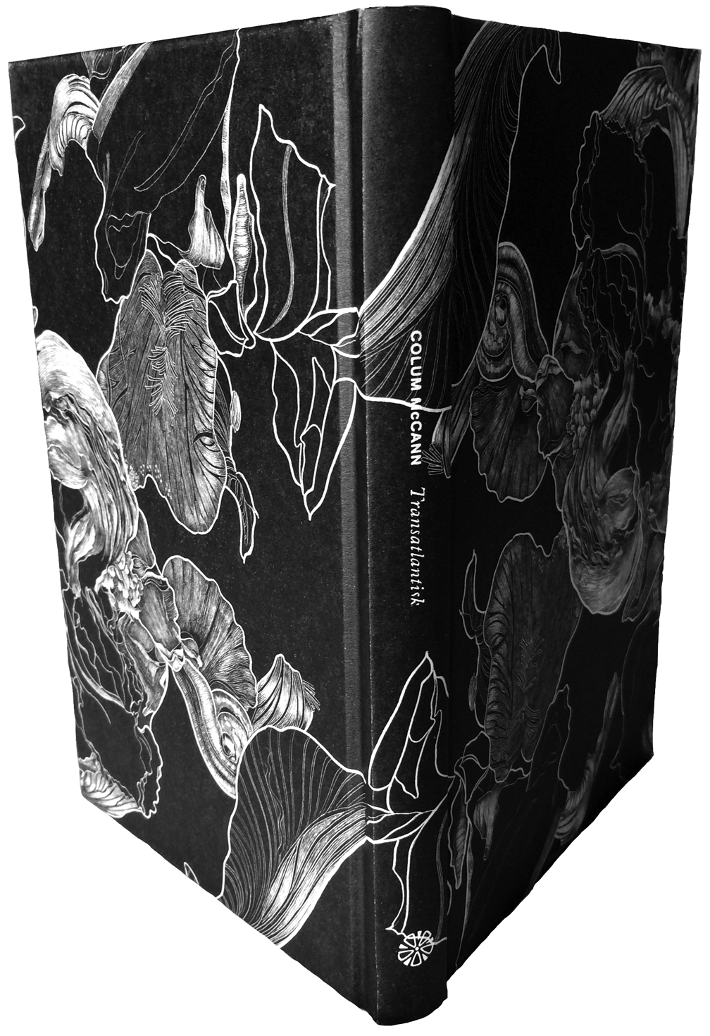 Colum McCann's TransAtlantic with Lisa Goesling's Inside of an Iris artwork on Front Cover. 