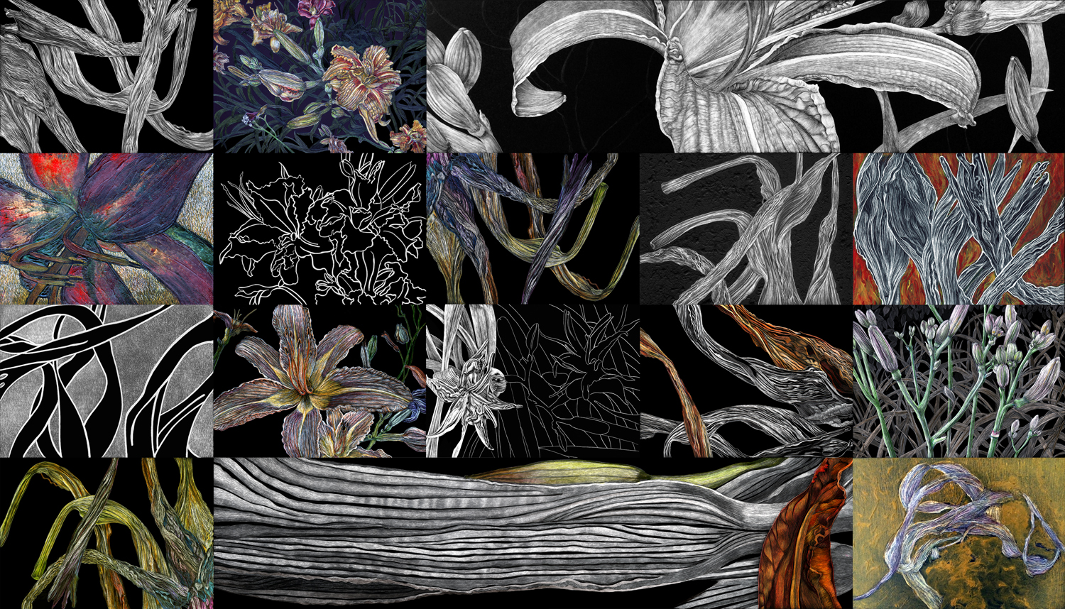 Multiple Lilies by Lisa Goesling