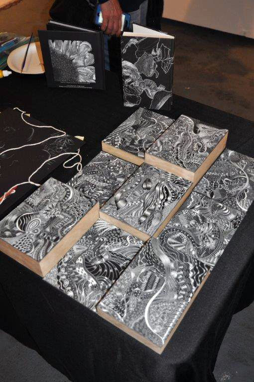 same difference by Lisa Goesling: Spontaneous Combustion series in progress. 