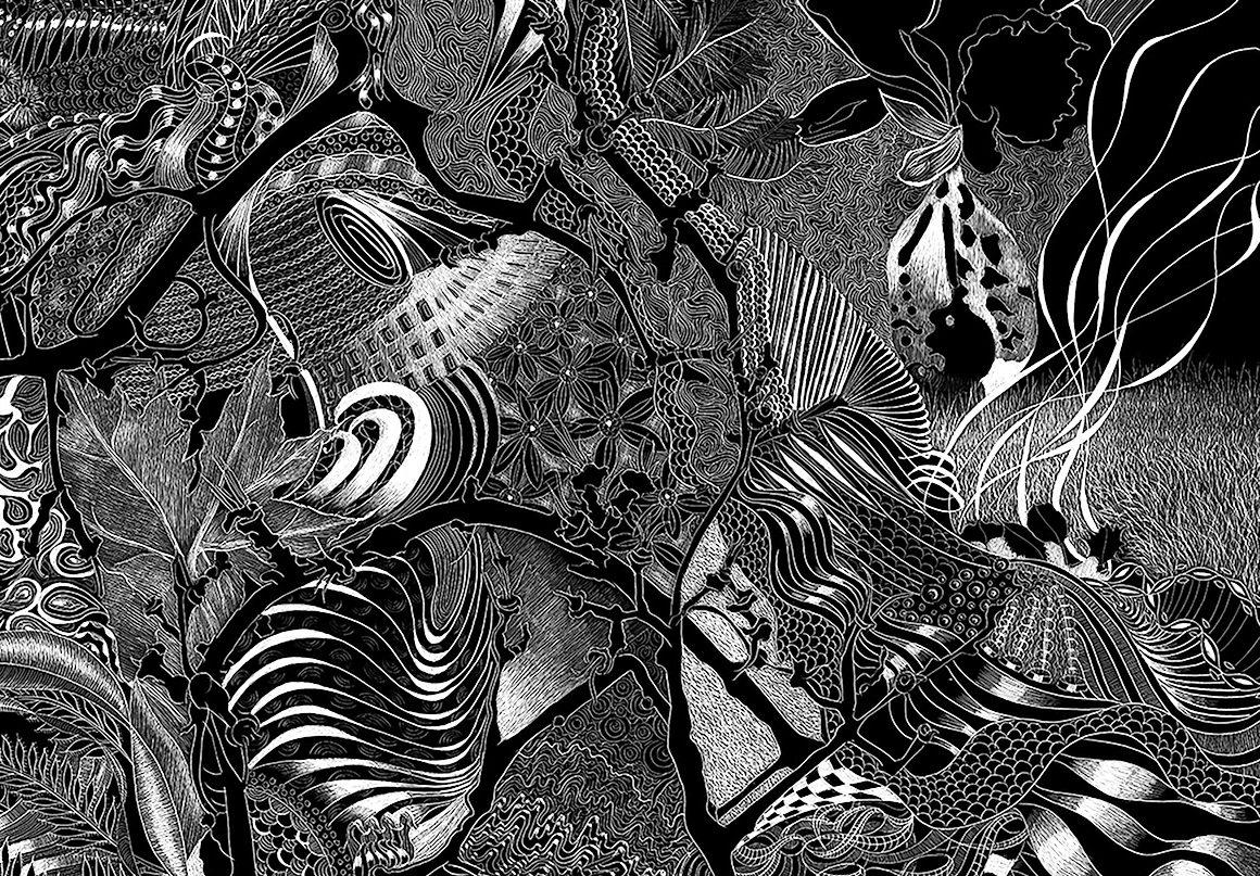 Detail of Spontaneous Combustion #8 by Lisa Goesling
