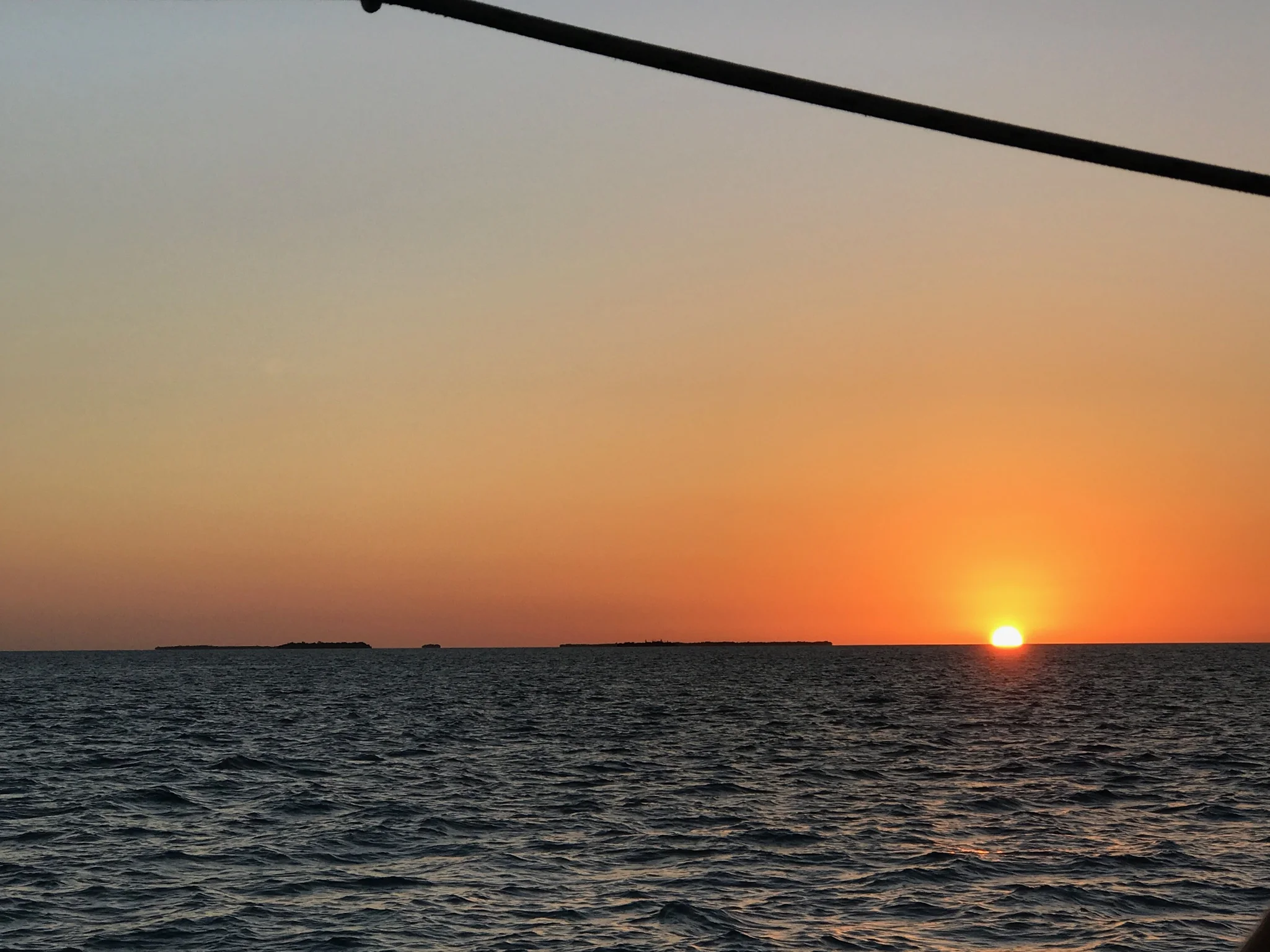 Taken while on a sunset sail on the America 2. 