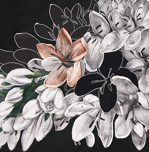 Detail of Unfolding by Lisa Goesling