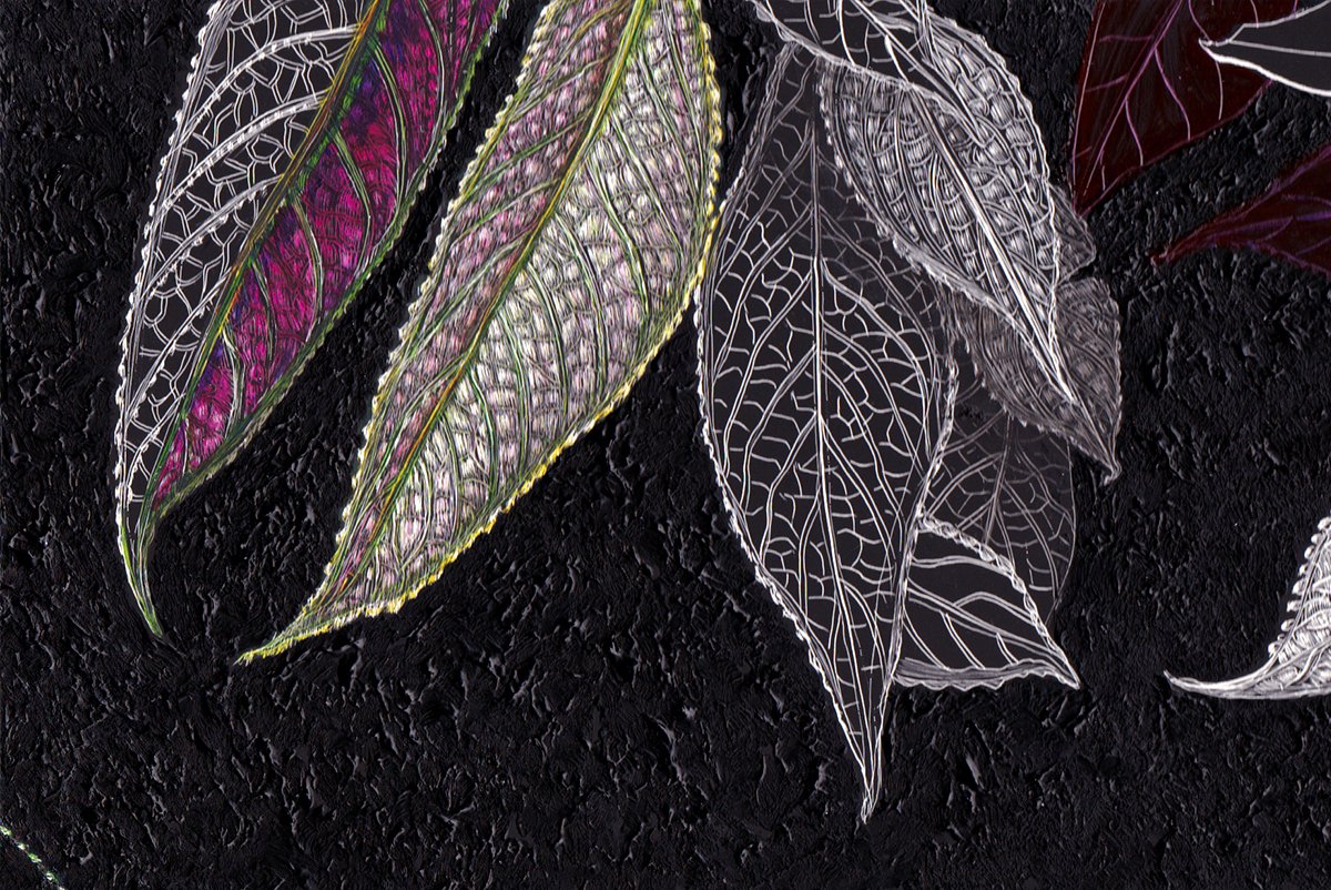 UNDER EARTH'S CANOPY: PURPLE LEAVES DETAIL 